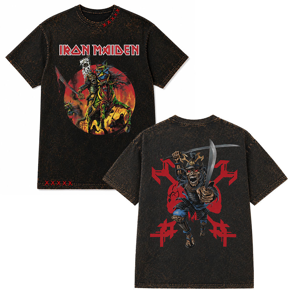 IRON MAIDEN - (11月 来日 記念 ) - The Shogun / ガーメントダイヴィンテージウォッシュ加工プレミアム / 限定生産
